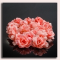 Róża główka 12 szt 4 cm Coral